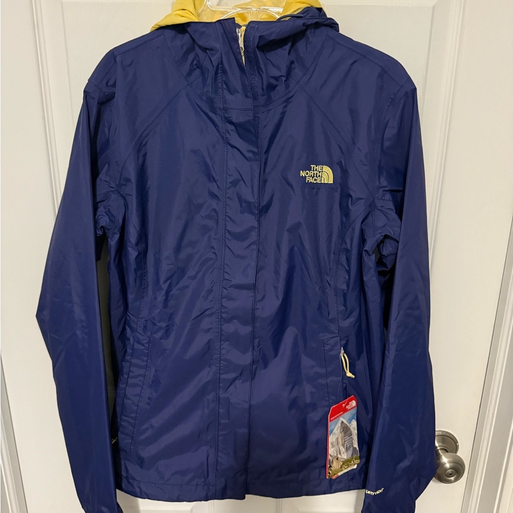 The North Face Womens Stinson Jacket NEW Rain Windbreaker Hood Patriot Blue XS